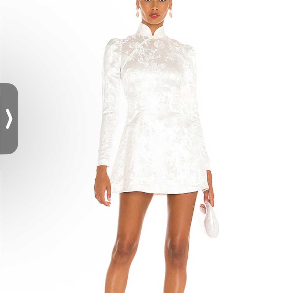 🔥🔥Chic White ORIENTAL Mini Dress